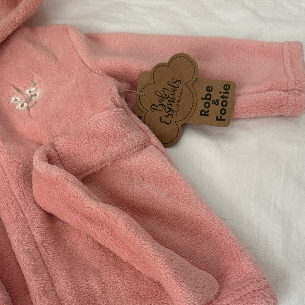 Baby Essentials Soft Pink Robe - Picture 4 of 8